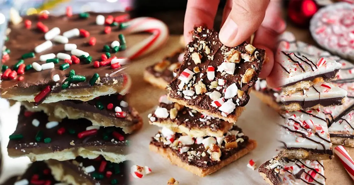 Chocolate Peppermint Crack- Christmas Crack Recipe [5 Ingredients Only]