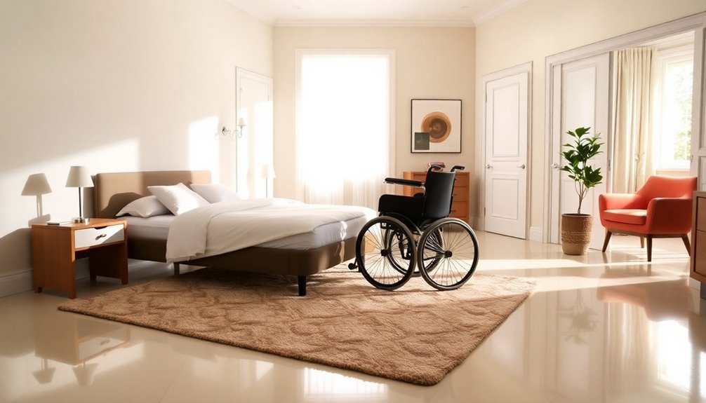 accessible bedroom for wheelchair