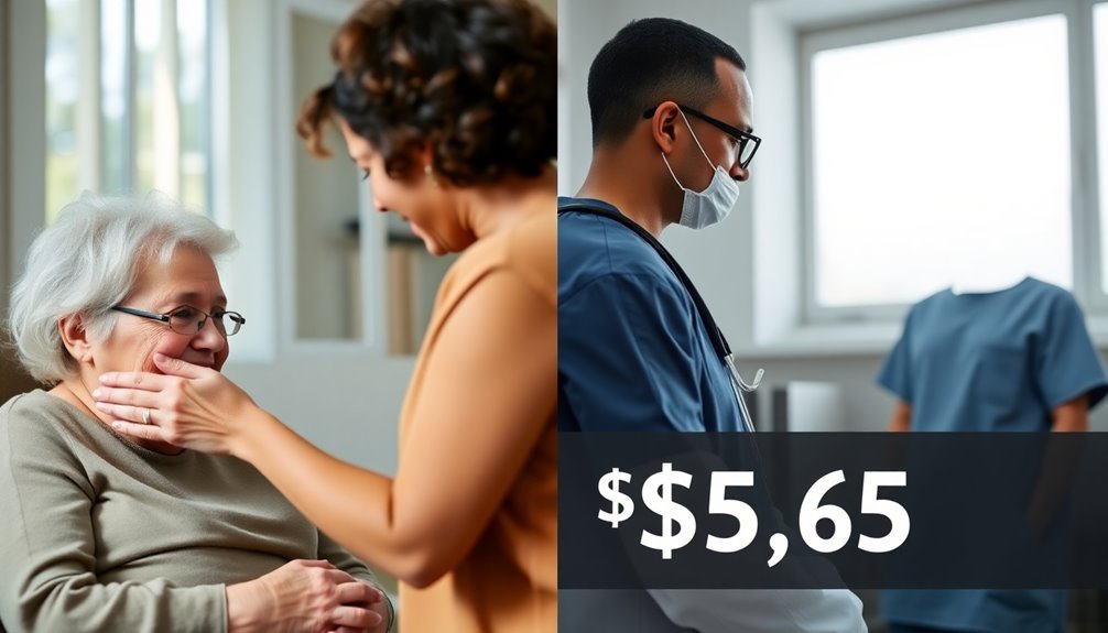 caregiver salary comparison analysis