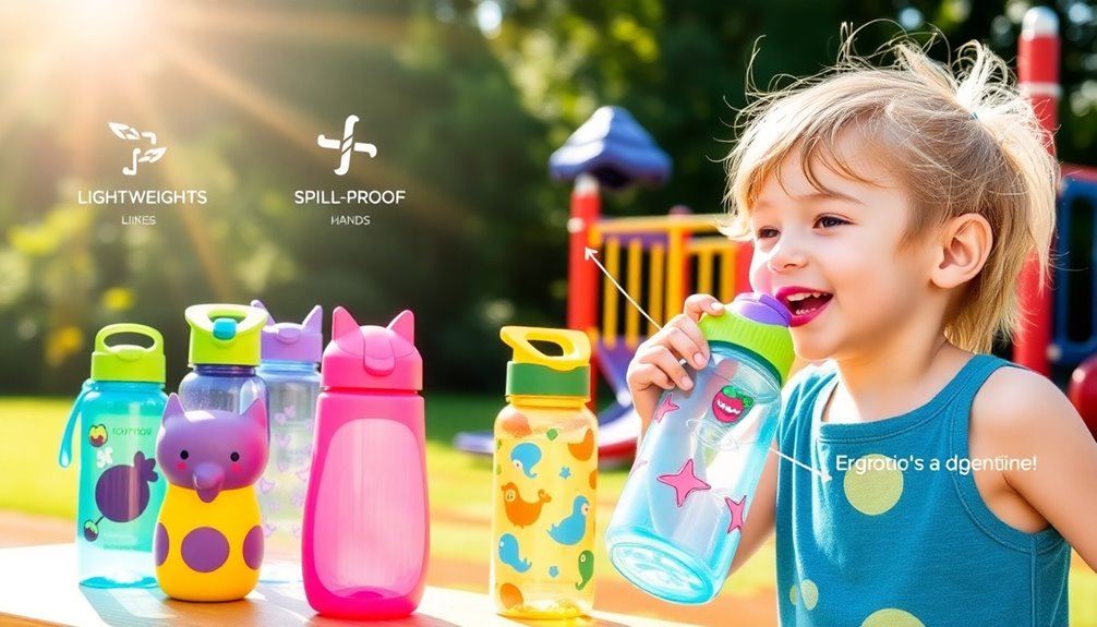 choosing kid friendly water bottles