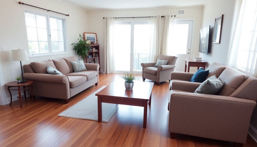 clear pathways in furniture