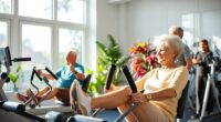 elderly leg exercise machines