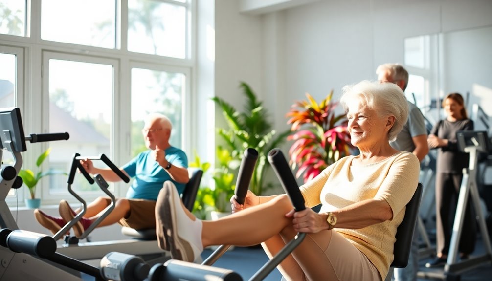 elderly leg exercise machines