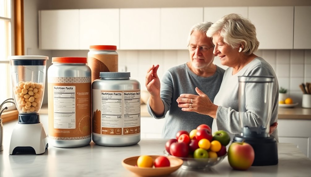 elderly protein powder selection