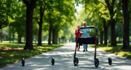 elderly walker safety options