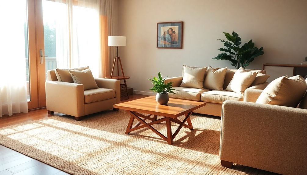 enhance comfort using rugs