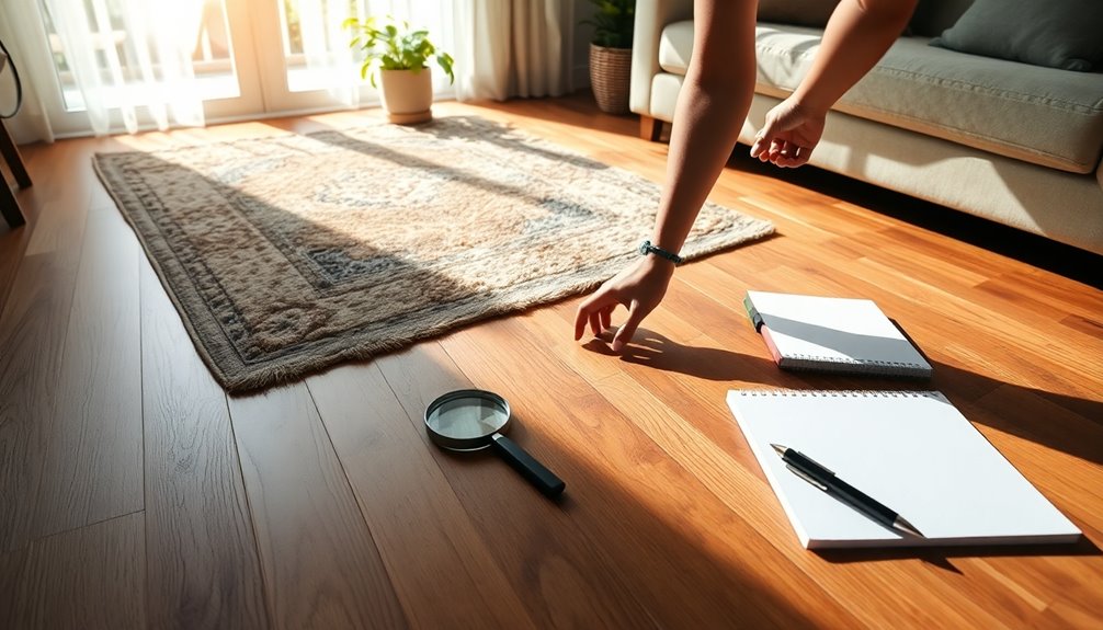 evaluate floor quality conditions