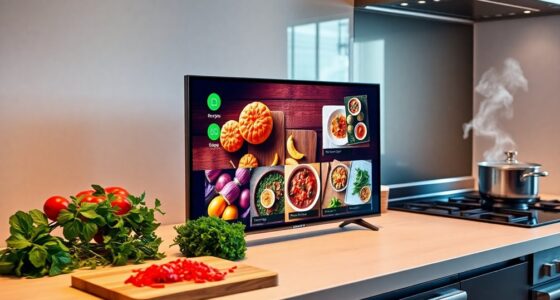 smart displays for cooking