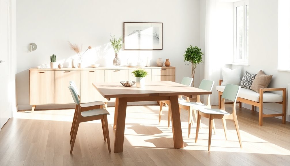 space saving dining arrangements