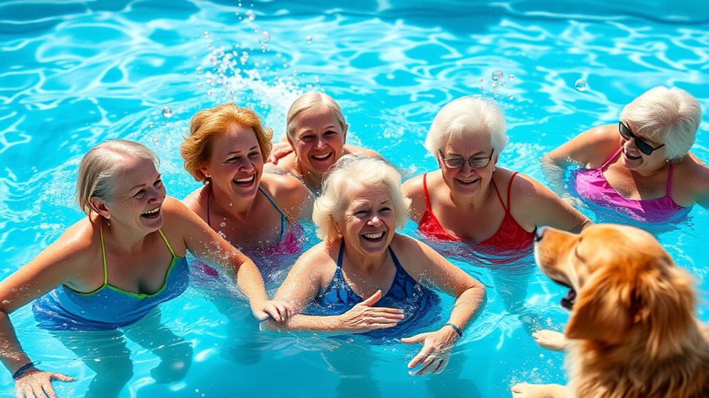 aqua aerobics social engagement