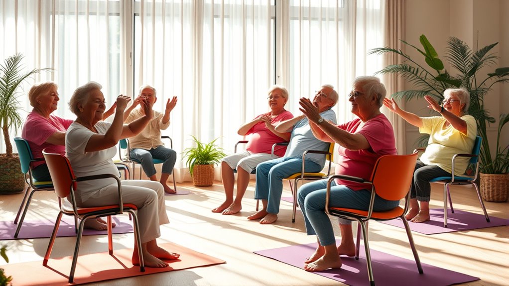 chair yoga enhances senior wellness