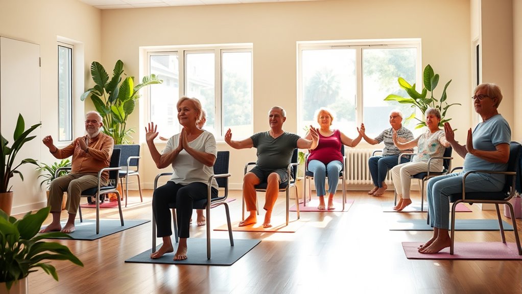chair yoga promotes senior wellness