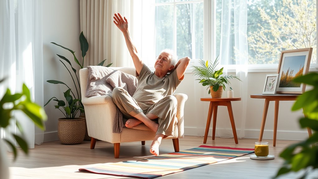 consistent chair yoga practice