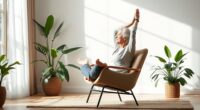 gentle chair yoga stretches
