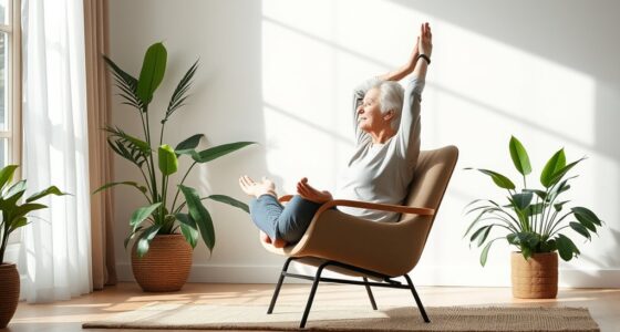 gentle chair yoga stretches