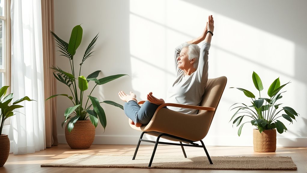 gentle chair yoga stretches