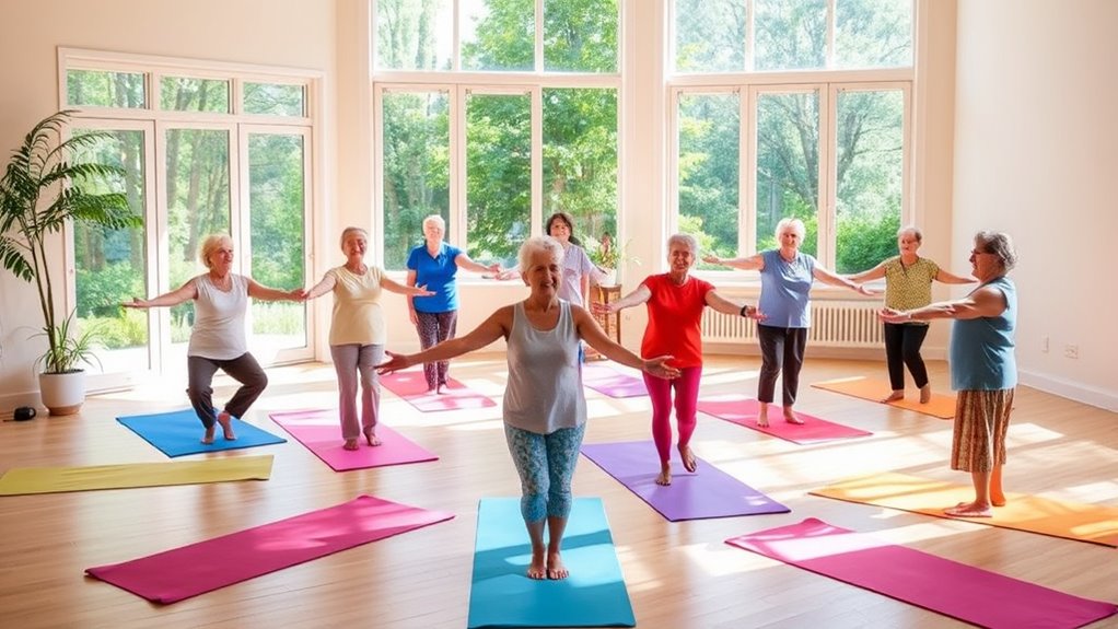 gentle yoga enhances senior well being