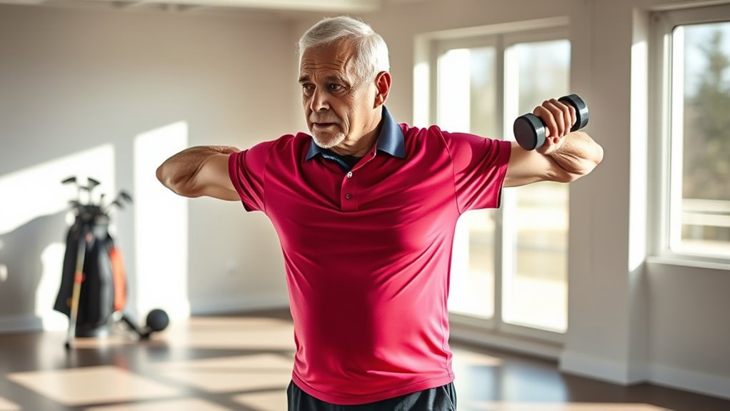 scapular retraction with dumbbells