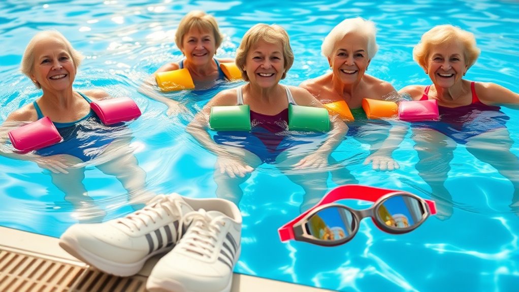 water aerobics essential equipment