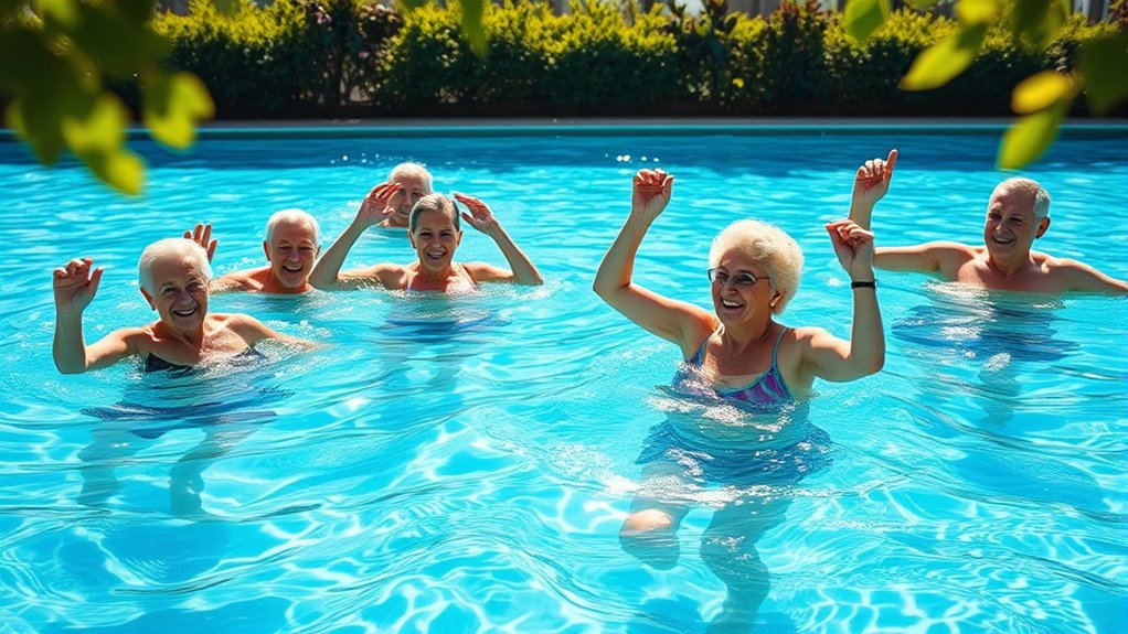 water walking exercise fusion