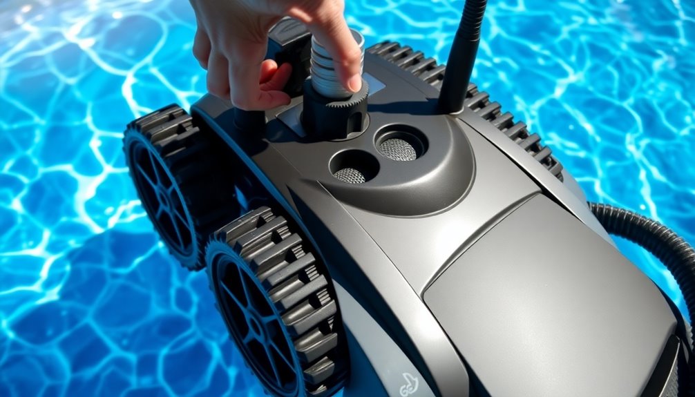 check chemical water debris