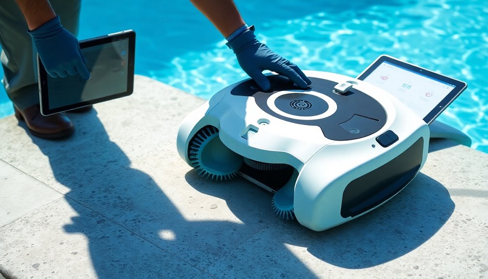 check robot cleaning performance