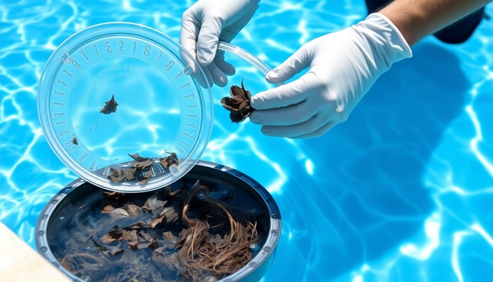 clean skimmer and pump basket