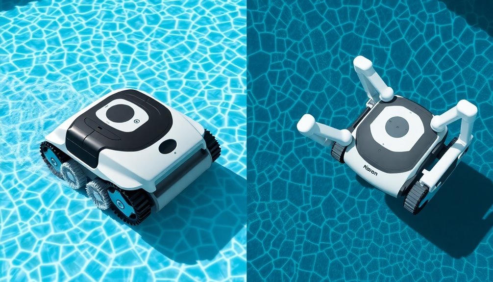 efficient robotic pool cleaning