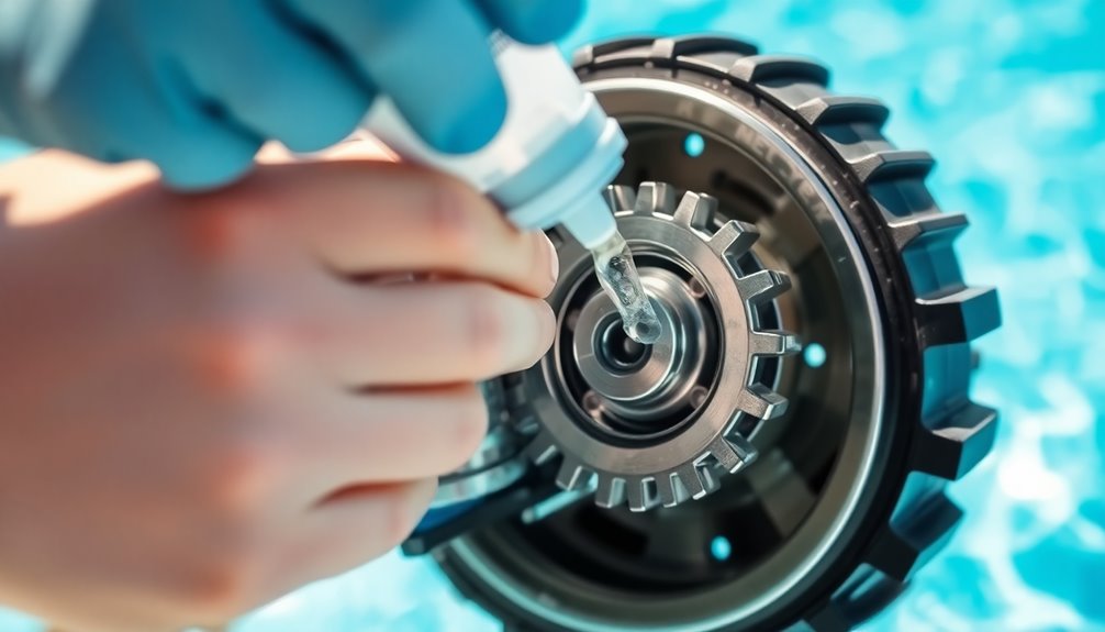 lubricate parts regularly carefully