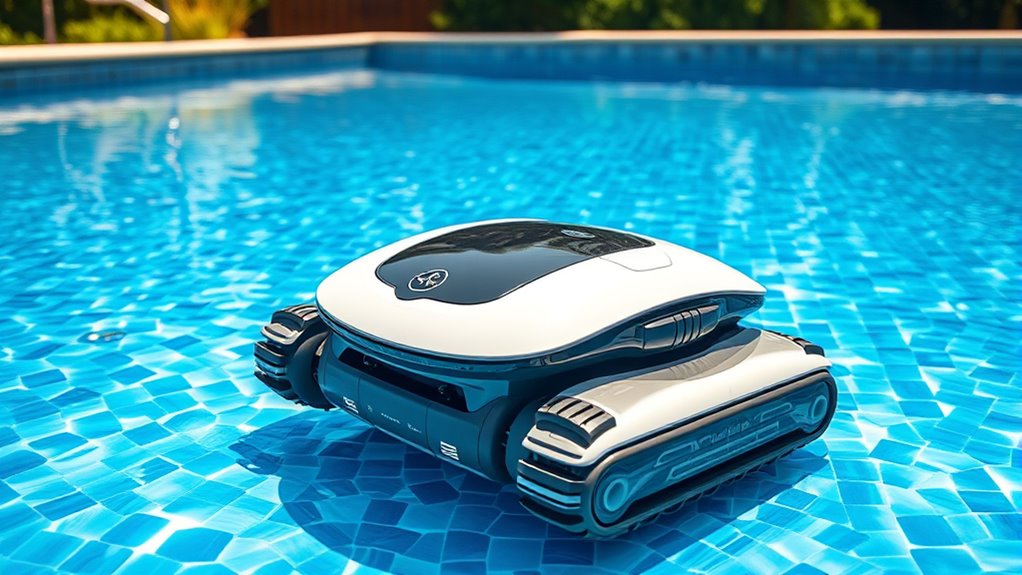 maintain robotic pool cleaner