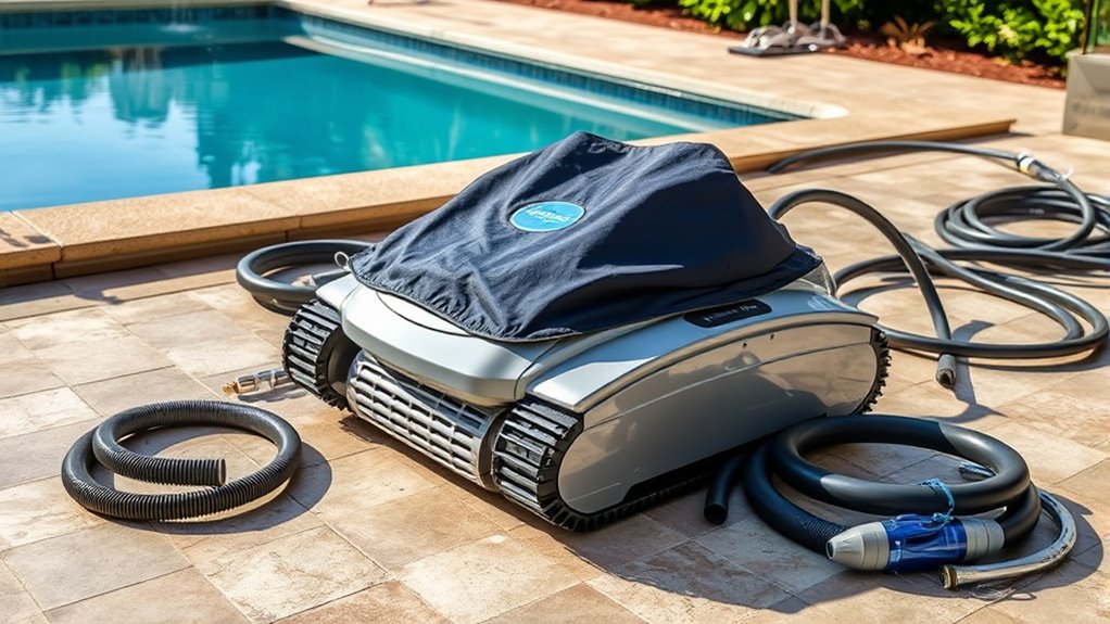 pool cleaner off season storage