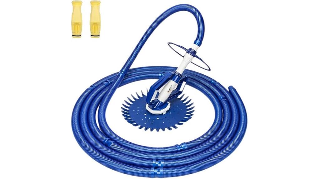 pool cleaning vacuum device