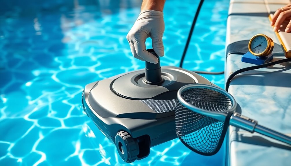 pool equipment inspection routine
