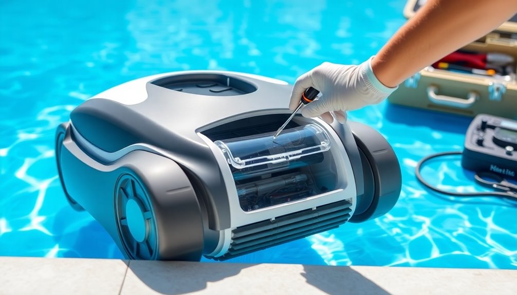 regular robot pool cleaner maintenance
