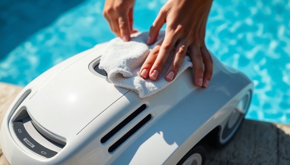 wipe clean check sensors