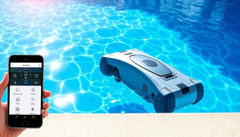 wireless app controlled pool cleaning