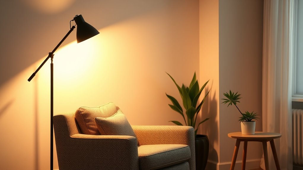 adjustable glare reducing lighting