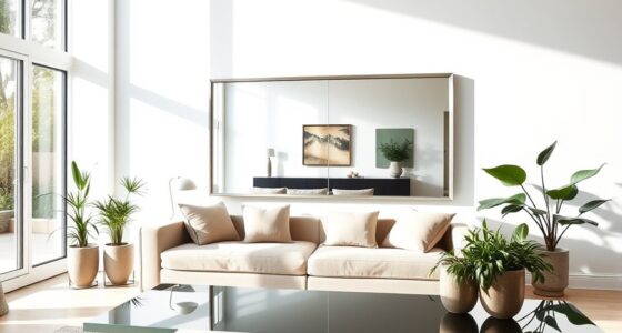 brighten and broaden rooms