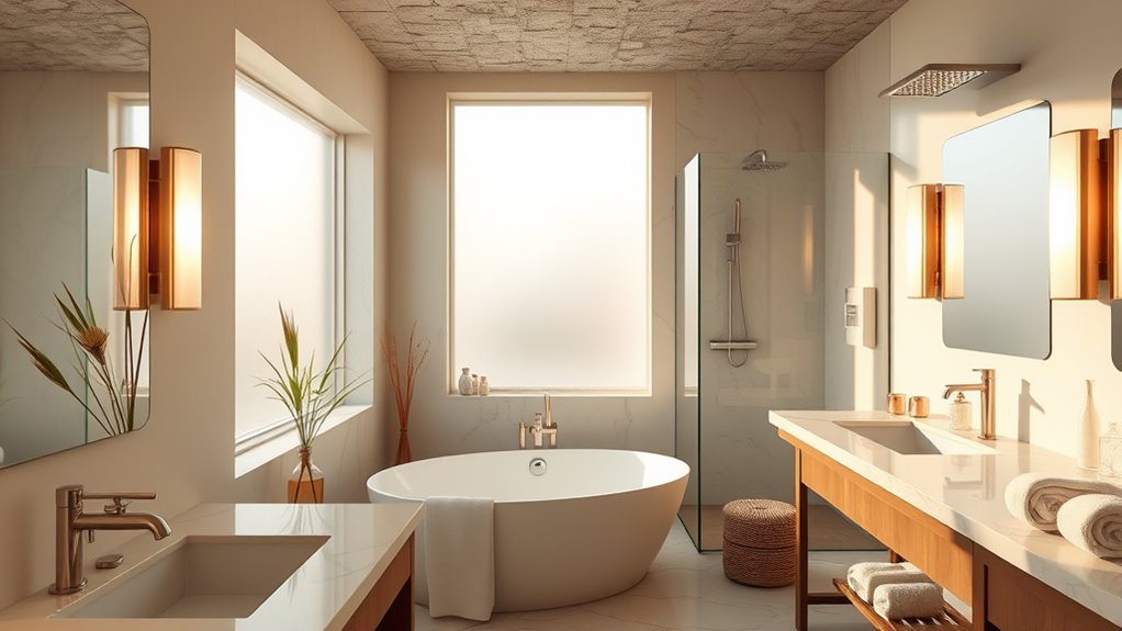 create a serene bathroom retreat