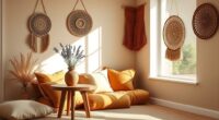 earthy tones create calming ambiance