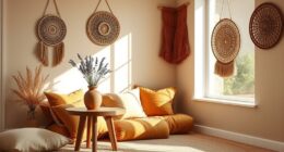 earthy tones create calming ambiance