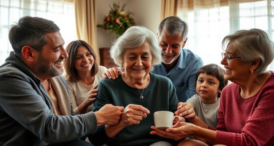 family members collaborating for elder care
