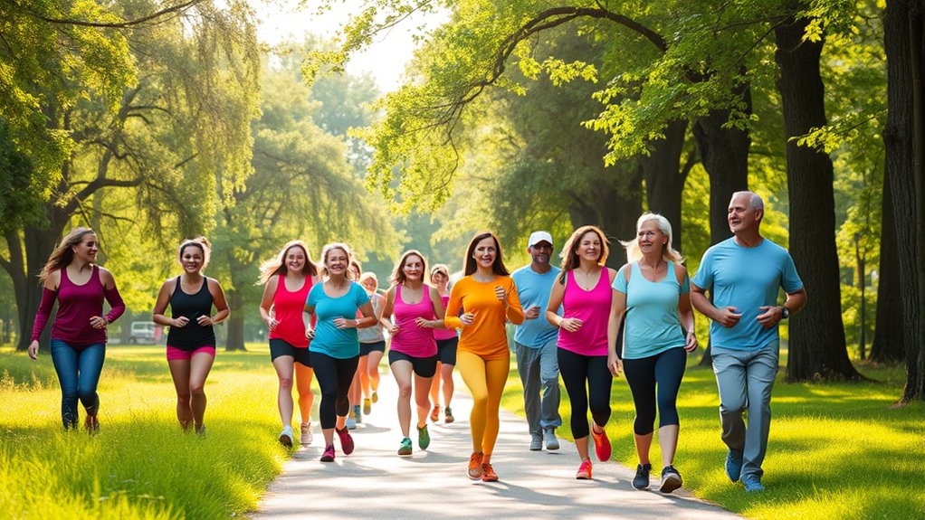 group walking boosts health