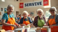 retirees volunteering in record