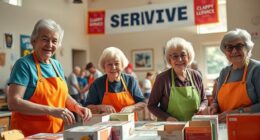 retirees volunteering in record