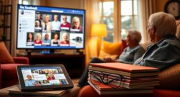 seniors connecting through social media