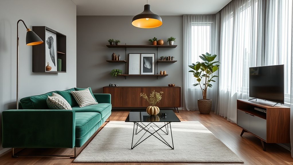 smart color and furniture placement
