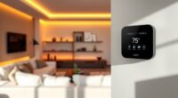 smart lighting and thermostats