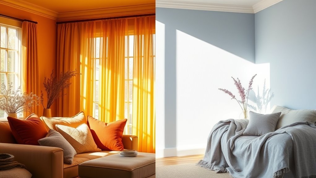 warm and cool color choices