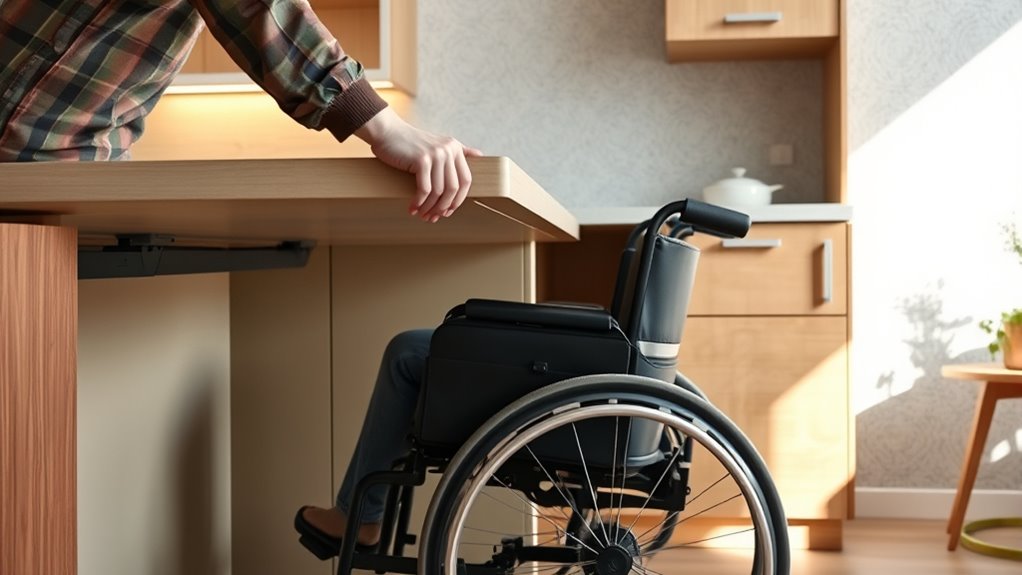 accessible kitchen counter adjustments